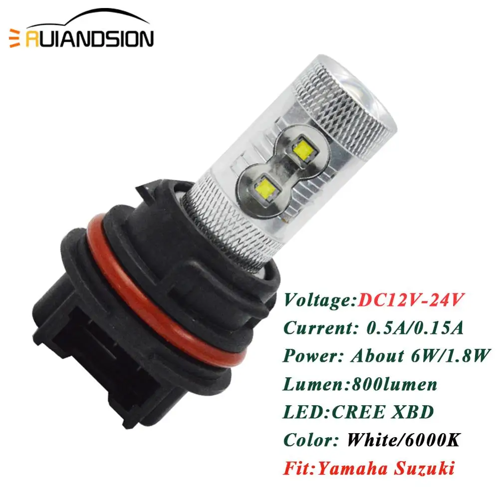 Motorcycle LED Headlight Bulb PH11 12V 24V 50W/80W XBD Chip High/Low Beam Motorbike Scooter Light White lamp For Honda Yamaha