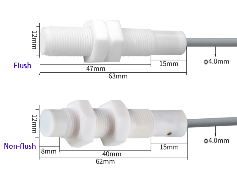 M12 corrosion-resistant capacitive proximity switch acid and alkali corrosion-resistant liquid level material sensor