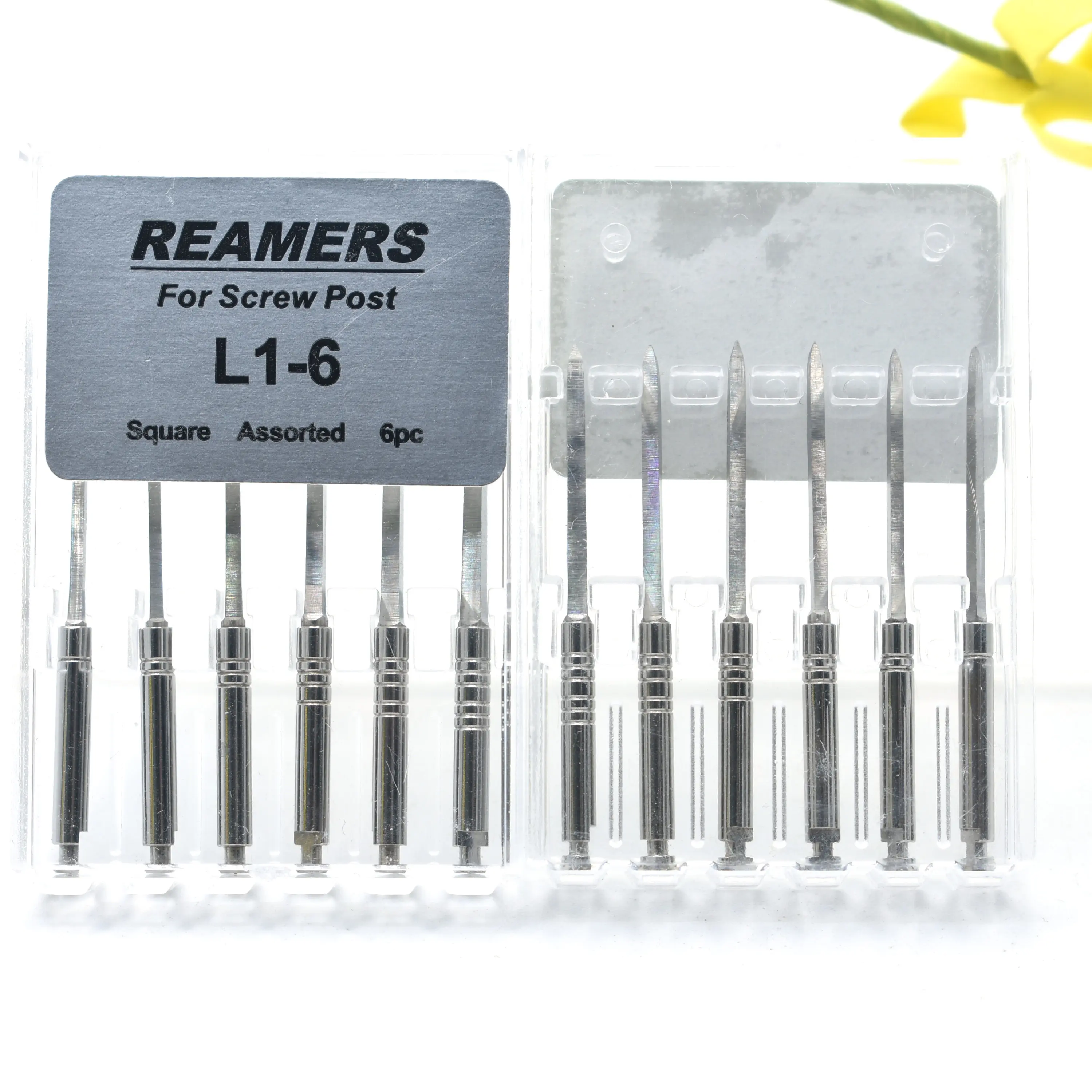 6Pcs/Pack Dental Reamers Drills For Screw Post Stainless Steel Drills Engine use Clinic Llab Material dentist Tool