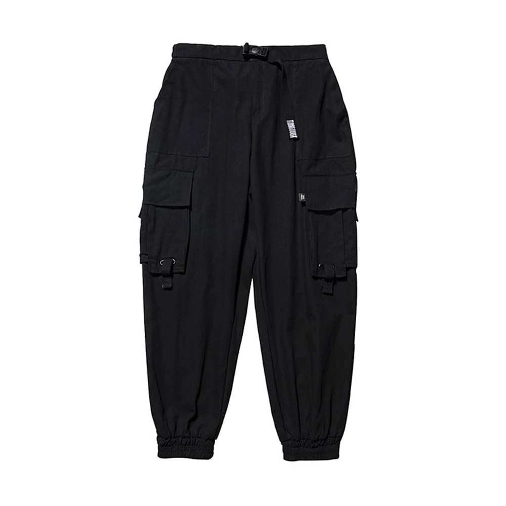 AOGZ Hip Hop Cargo Pants Men Loose Sweatpants Streetwear Harajuku Techwear Tactical Pants Joggers Casual Trousers Elastic Waist