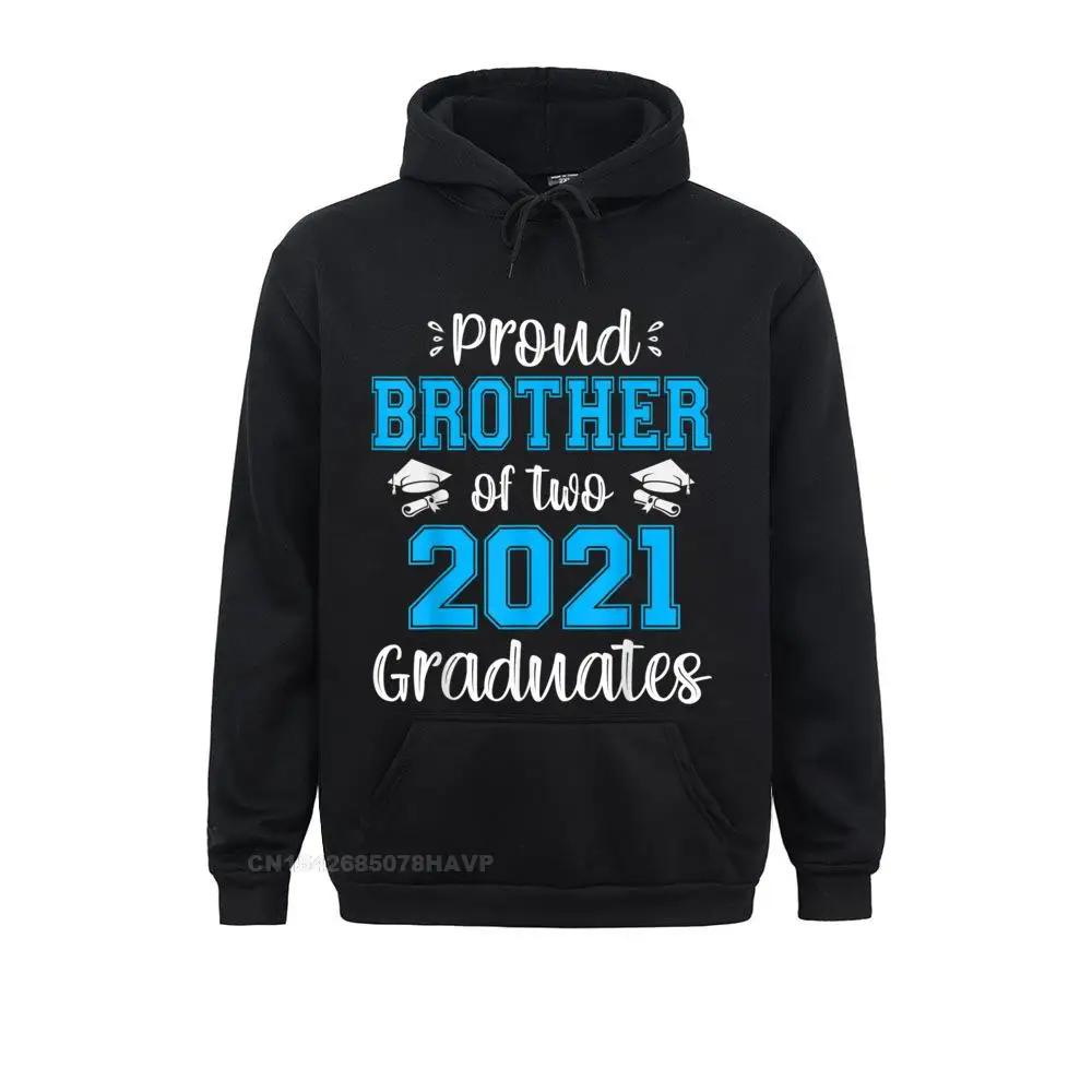 Letter Birthday Tshirt Funny Proud Aunt of Two 2021 Graduates Senior 21 Gift Brother Godfather Grandma Sister New Hoodies Men