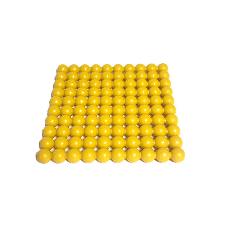 Montessori Golden Beads Materials Plastic Thousand Cube/ Hundred Square Kids Math Toys Educational Equipment Early Learning Tool