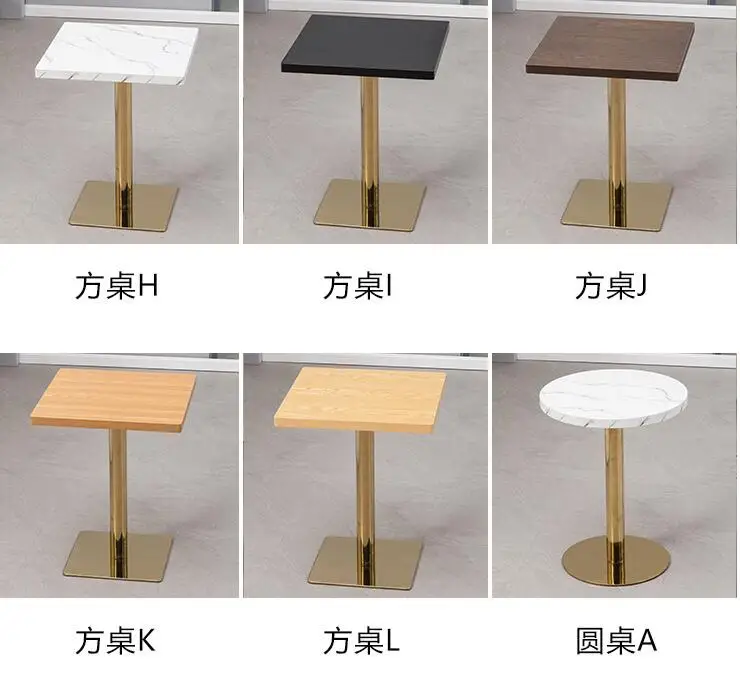 Restaurant snacks catering business table stool milk tea shop coffee shop small round square table