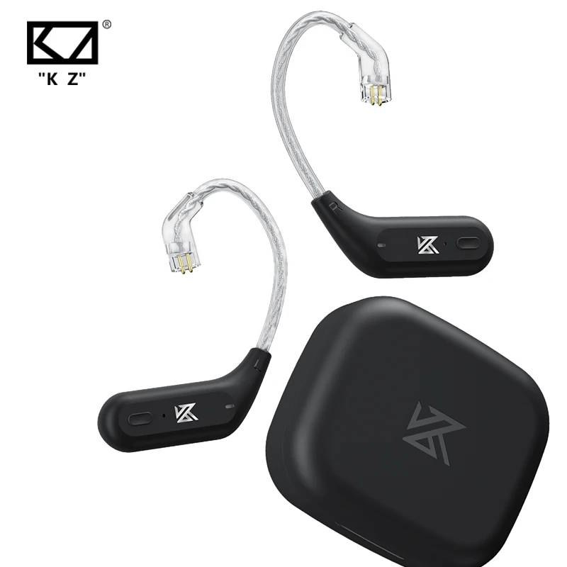 KZ AZ09 Wireless Upgrade Cable Bluetooth-compatible 5.2 HIFI Wireless Ear Hook C PIN Connector With Charging Case