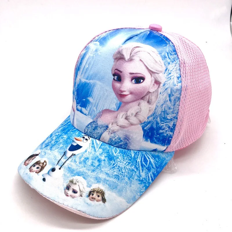 Disney Frozen Baseball Cap Spiderman Anna Elsa Mickey Minnie Mouse Anime Cartoon Hat kids Boy Girl Caps Adjustable