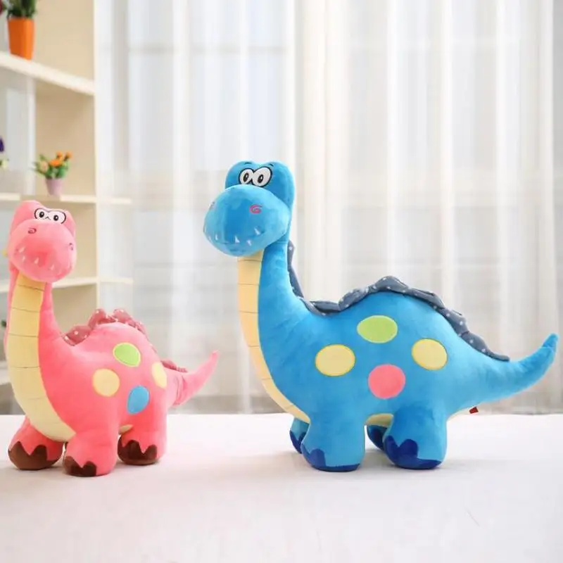 Brinquedos bonitos do luxuoso do dinossauro para crianças, bonecos recheados macios, passatempos, desenhos animados, meninos, bebê, presentes de aniversário, 35cm