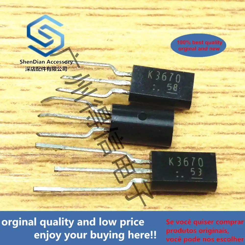 10pcs 100% new and orginal 2SK3670 K3670 TO-92L Silicon N Channel MOS Type Chopper Regulator and DC−DC Converter Applicain stock