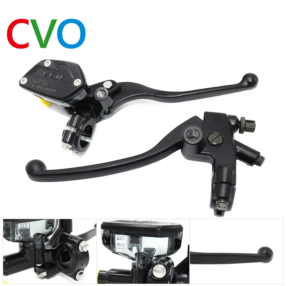 CVO Motorcycle Brake and Clutch Lever Hydraulic Master Cylinder Pump In 7/8