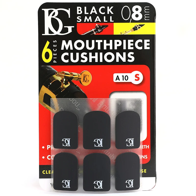 BG mouthpiece Transparent Black Clarinet mouthpiece cushions Soprano/Alto/Tenor sax  mouthpiece Protective sticker