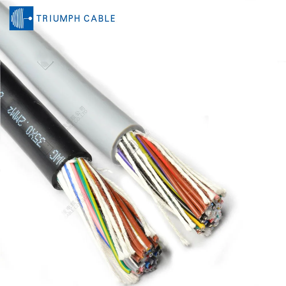 

TRIUMPHCABLE 10 M UL2464 22AWG 11/12/13/15/16/18/20/22/25 Core PVC Multi-core Shielded Cable Anti-interference Control Cable