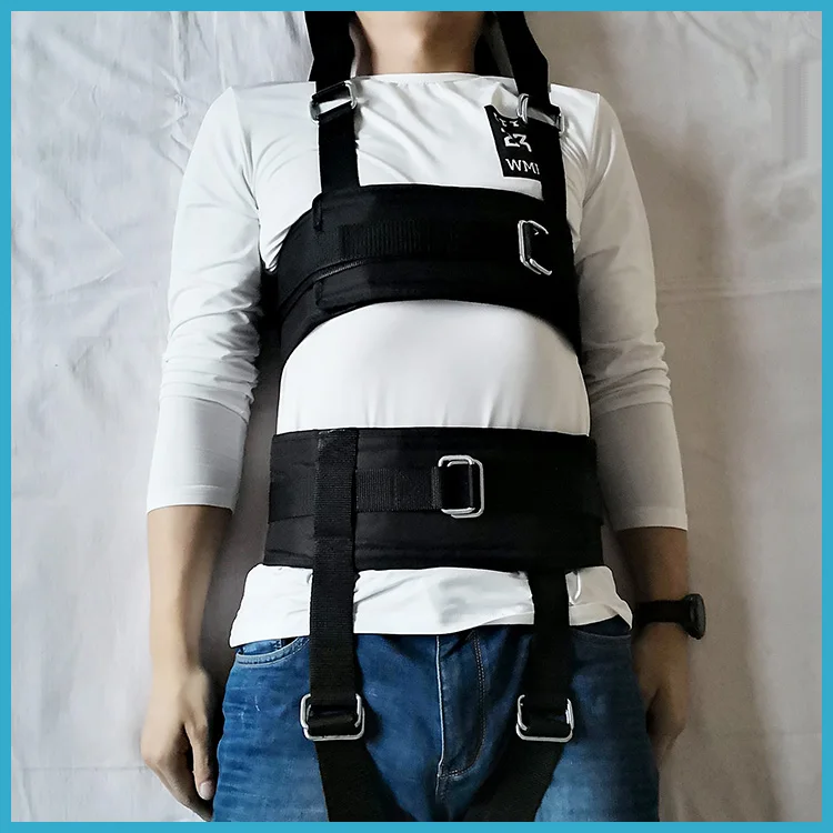 Household Adjustable Pelvis and Lumbar Traction Belt /drop-down Lumbar Pain Traction Fixation Belt for Lumbar Disc Herniation