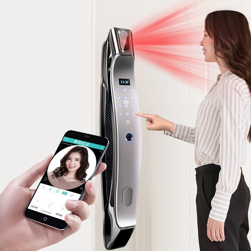 

Fingerprint Wifi Tuya Door Lock APP Remote Control Home Security Password RFID IC Card Key Unlock Electronic Digital Print Lock