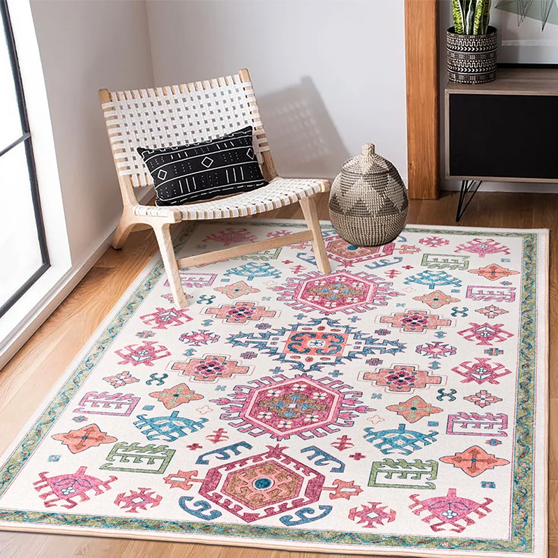 American Livingroom Carpet Shaggy Morocco Pink Bedroom Carpet Home Decor Modern FlowerFloor Mat Rugs living room kid play mats