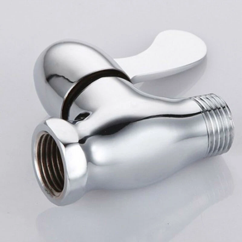 

Zinc Alloy Angle Valve DN15/15mm 0.6(MPa) 5Pcs Shower Head Flow Control Durable and Sturdy