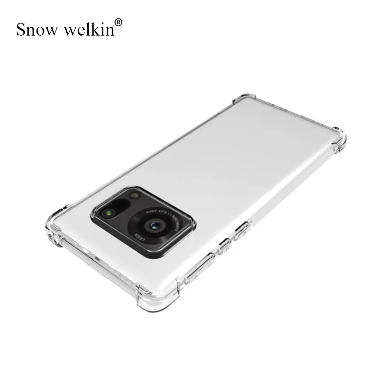 For Sharp R6 Case Airbags Buffer Full Protection Case For Sharp Aquos R6 Case Clear Soft TPU Shockproof Back Cover