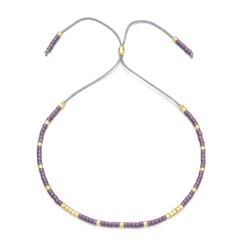 Bohemian Adjustable Miyuki Beaded Charm Rope Bracelets & Bangles For Women Handmade Friendship knot Thread Bracelets