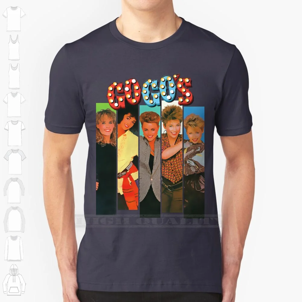 Talk Show-Go Gos Punk Rock Camiseta, 100% Algodão, New Wave, Alternativa Pop, Los Angeles La California EUA Beat Beleza