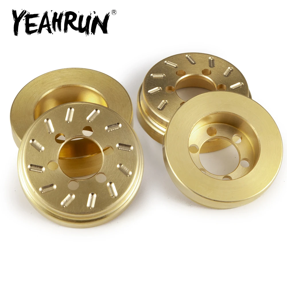 

YEAHRUN Brass Internal Counterweight For 1.9 inch Wheels Rims 1/10 Axial SCX10 TRX4 Wraith RC Crawler Car Rim Hub Parts