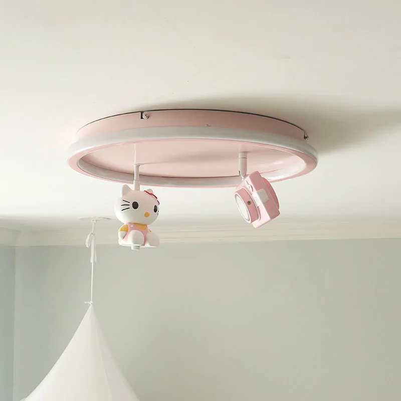 

Camera creative simple children's room ceiling lamp LED cartoon lamp round Nordic boys and girls bedroom lamp