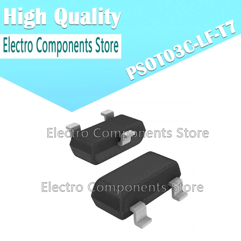 10PCS PSOT03C PSOT03C-LF-T7 SOT-23 ESD/TVS Electrostatic Protection Diode (Marking 03C) 03C Catch Diode Zener Protection Diode