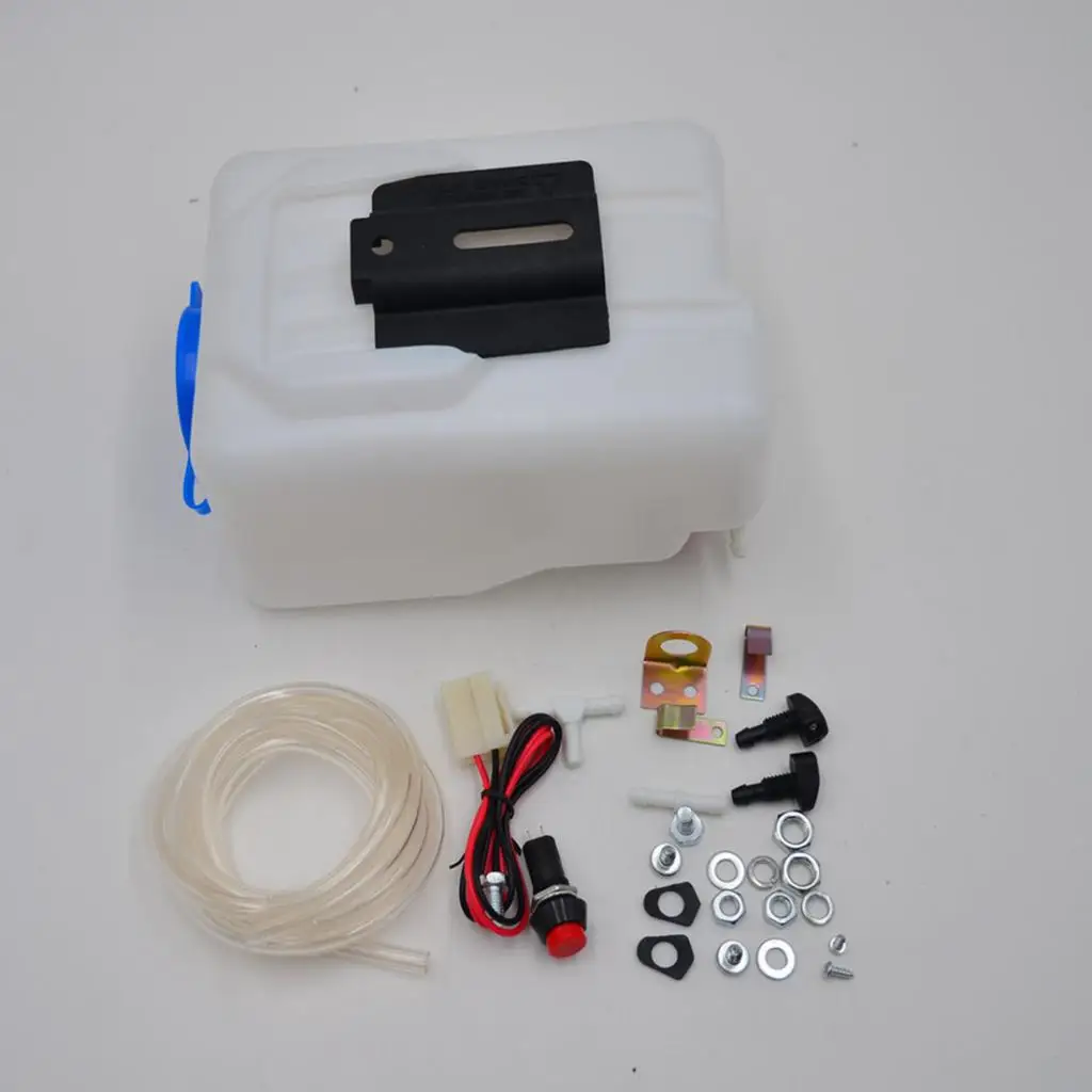 Universal Windshield Wipe Washer Kit Tank Bottle for 12v Classic 160186