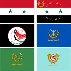 NDF Flag National Defence Force Syria 3X5ft 90X150cm 60x90cm Arab Navy Banner