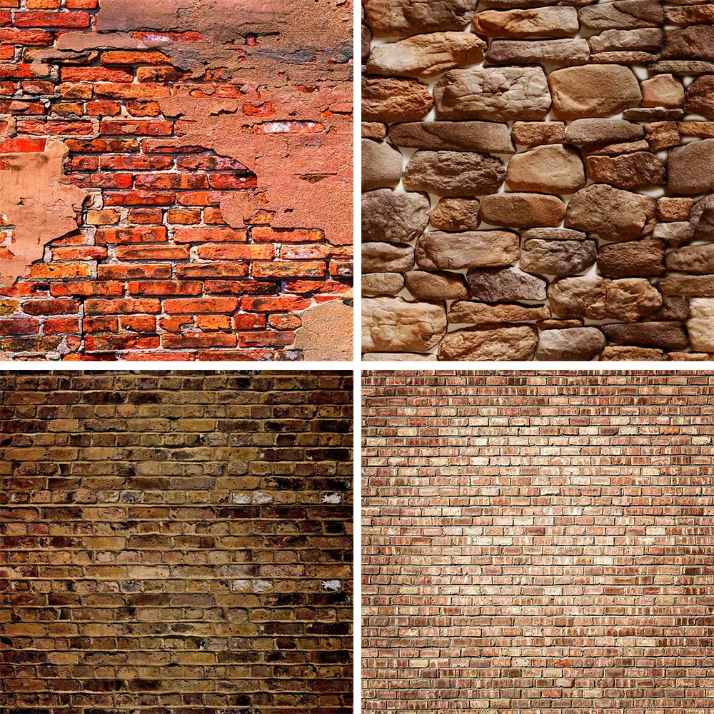 

Mehofond Photography Background Retro Brick Wall Backdrop for Newborn Baby Shower Pet Portrait Backgrounds Photophone Photozone