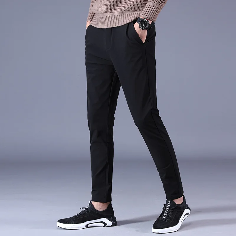 

MRMT 2024 Brand Autumn New Men's Casual Trousers Fast Dry Pants for Male Stretch Leisure Small Feet Trousers