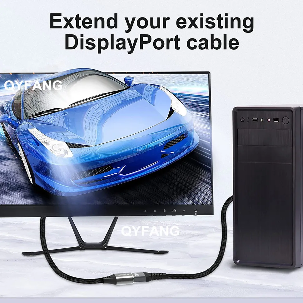 8K DP Männlich zu Weiblich Kabel Display Port Verlängerung Kabel für HDTV Nintend Schalter Smart Box Projektor DP Splitter displayPort 1,4 – Detail 5