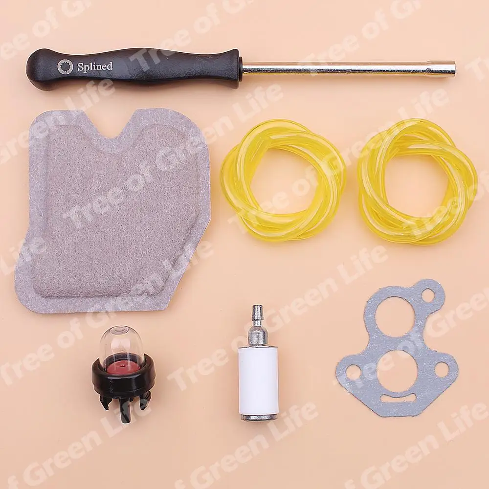 Husqvarna用エア燃料フィルターラインホース235 236 240 235e 236e 240eキャブレター調整可能ツールガスケットキット545061801