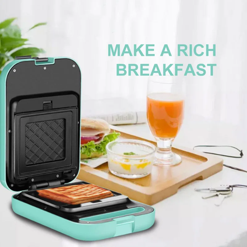 Electric Mini Sandwich Breakfast Machine Cooking Kitchen Appliances Waffles Baking Pan Sandwichera High Quality For Home