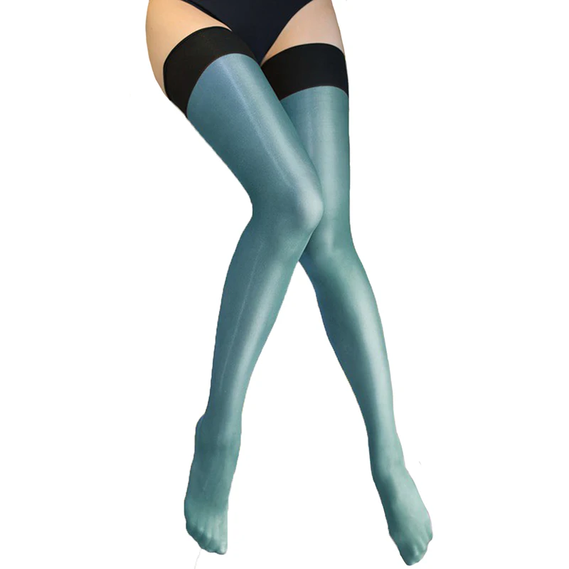 15D wide rib top cuff sexy vintage nylon stockings see through thigh high stocking for sexy lingerie elastic medias