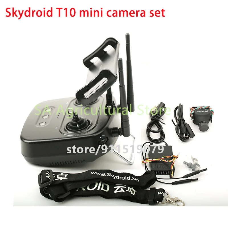 Over 10KM Distance Skydroid T10 2.4GHz 10CH FHSS Transmitter with R10/R10 Mini Receiver and Camera Support S.BUS PPM PWM