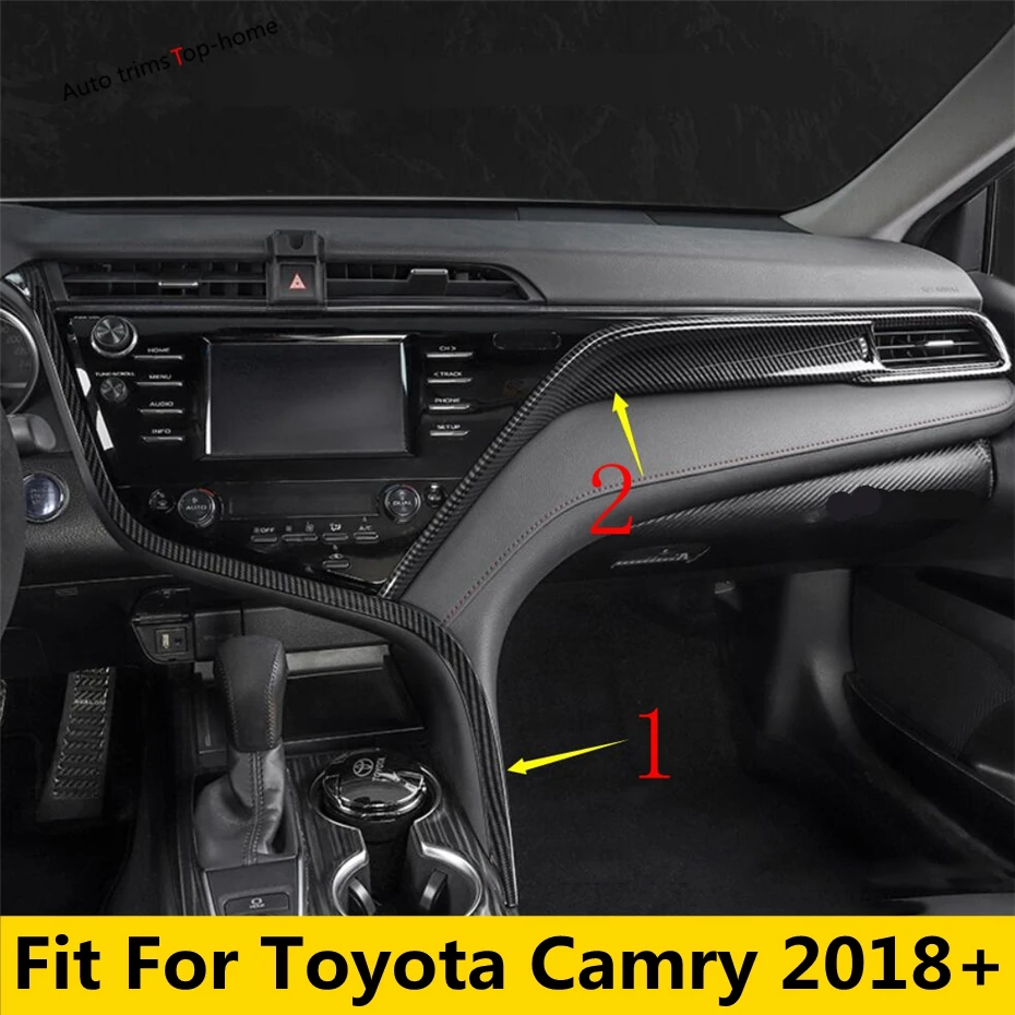 

Central Console Control Strip Cover Trim Decoration Fit For Toyota Camry 2018 - 2023 Interior Accessories