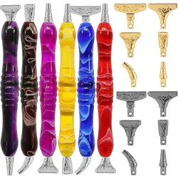 6Pcs Alloy Point Drill Pen Heads Diamond Painting Pen Replacement Pen Heads Embroidery Cross Stitch DIY Crafts Nail Art Tool