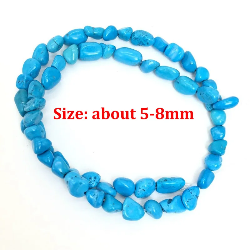 Wholesale Freeform Gravel Natural Turquoises Stone Beads In Loose 15\