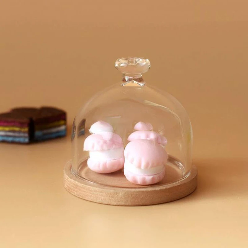 

New Arrival 1:12 Dollhouse Miniature Candy Jar Glass Dessert Fruit Tray Doll House Decor Toy