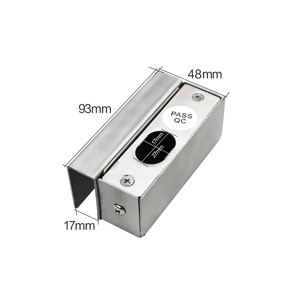 DC 12V Two Wire Low  Temperature Electric Mortise Glass Door Lock Fail Safe Electric Bolt Lock