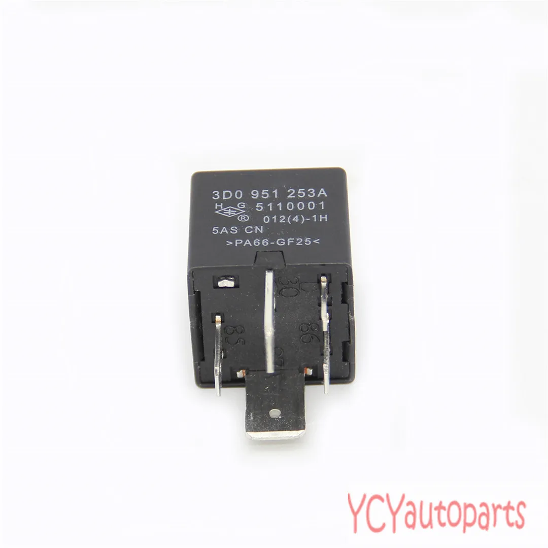 Car Relay # 433 Fit For VW Caddy EOS Golf Jetta Passat Sharan Touran Touareg AUDI A3 S3 Seat Altea Leon 3D0951253A
