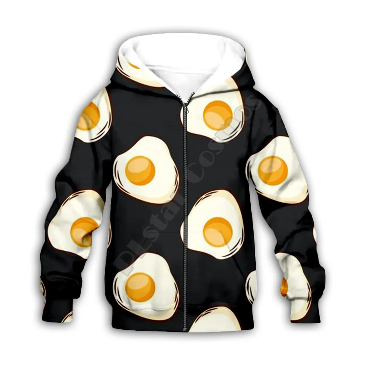 Delicious Food Eggs 3d printed Hoodies family suit tshirt zipper Pullover Kids Suit Sweatshirt Tracksuit/Pant Shorts 04