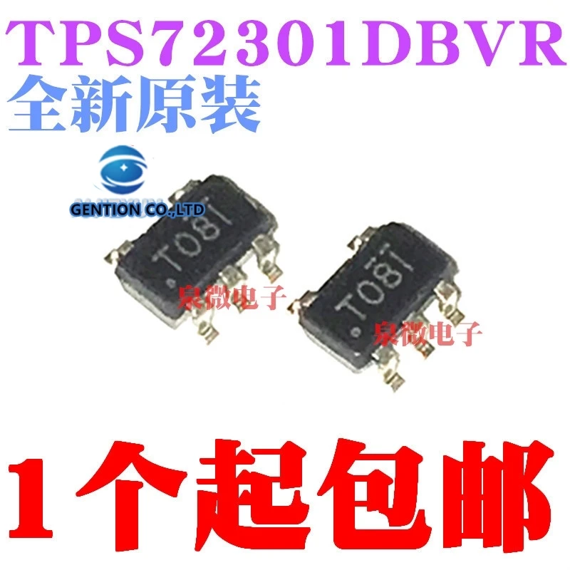 

10PCS TPS72301DBVR TPS72301DBVT SOT23-5 T08I screen printing in stock 100% new and original