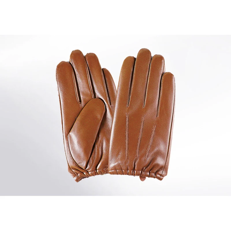 Gants en cuir véritable pour hommes, écran tactile, mitaines chaudes, style européen, vente en gros, hiver