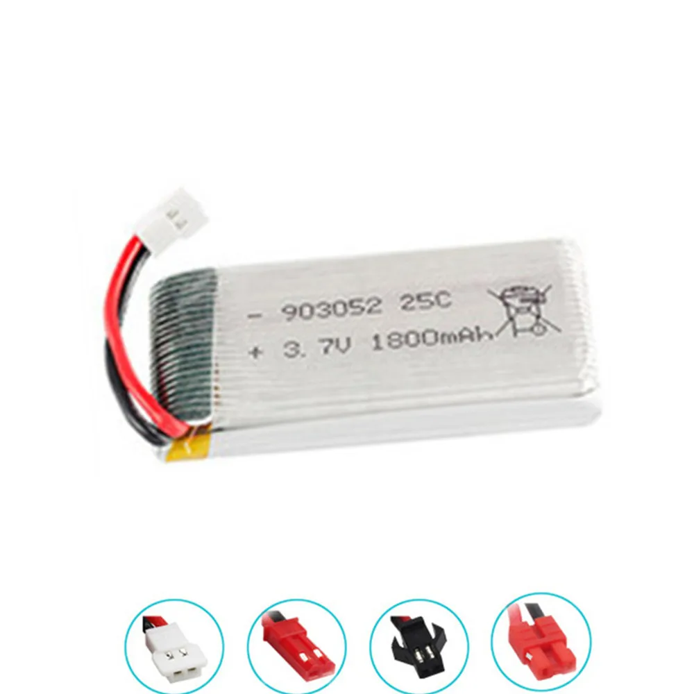 

3.7v 1800mah lipo battery for KY601S SYMA X5 X5S X5C X5SC X5SH X5SW X5HW X5UW M18 H5P HQ898 H11D H11C RC drone Part 3.7v battery