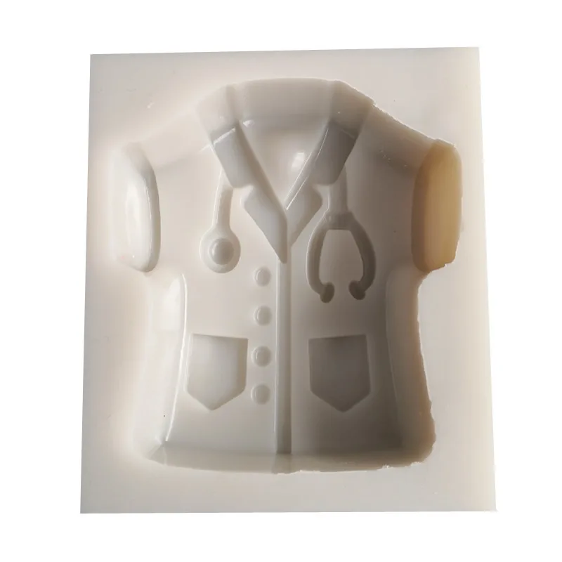 Doctor Shirt Clothes Silicone Mold Cookie Cupcake Baking Fondant Party Cake Decorating Tool Candy Chocolate Gumpaste Molds M144