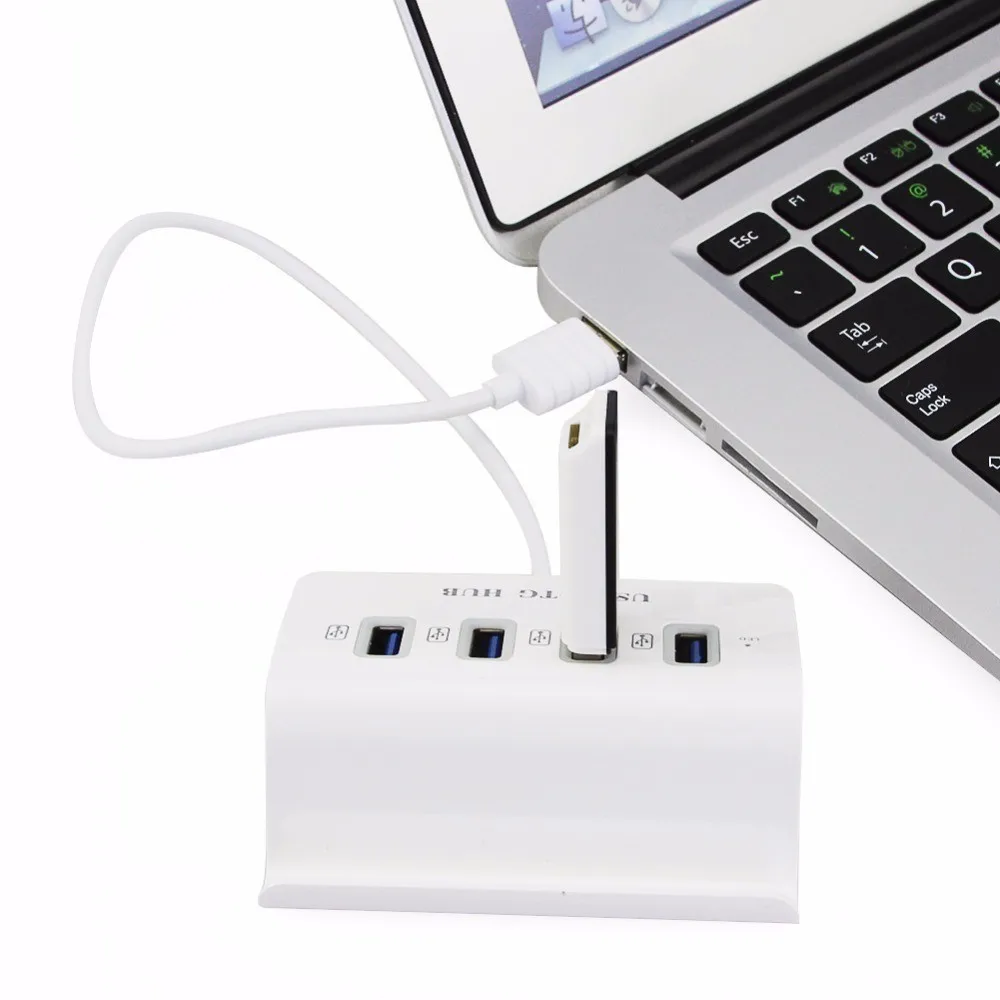 

CHYI USB OTG Hub Multi Usb 3.0 Port Usb 2.0 Micro 4 In 1 Combo Usb2.0 Hab Splitter PC Accessory With Holder Indicator For Phone