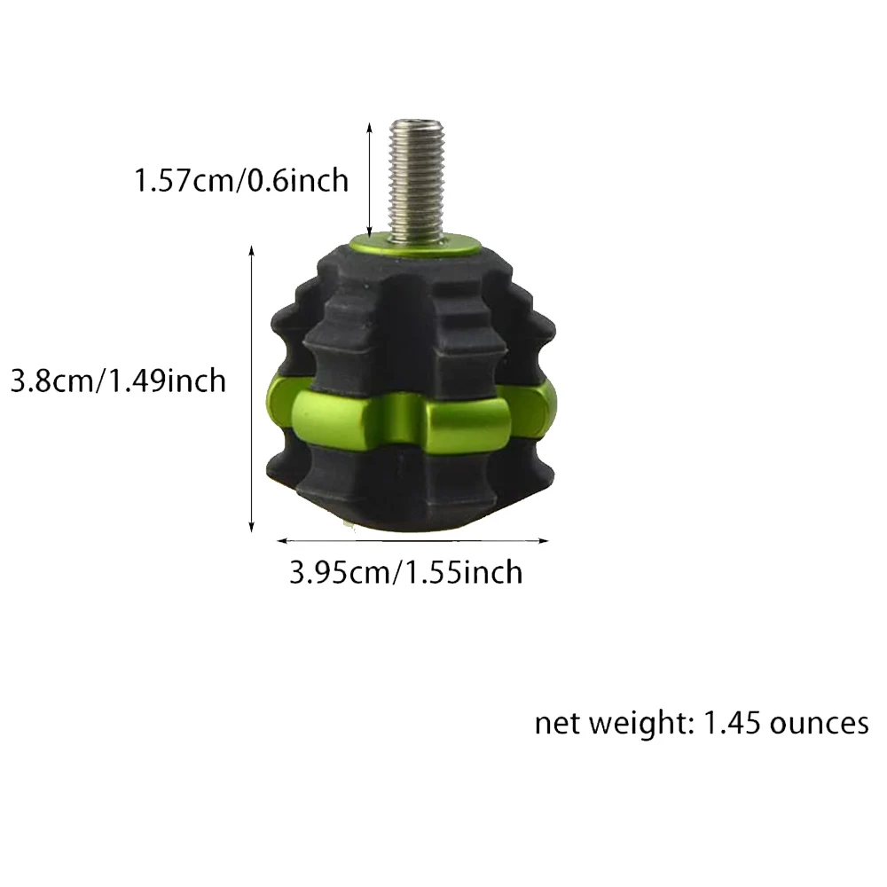 Archery Stackable Bow Stabilizer Ball Reduce Shock Absorber Balance Bar Vibration Damper Silencer for Recurve Compound Bow Hunti