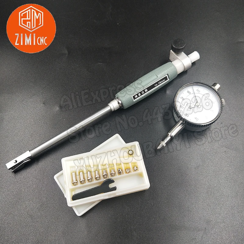 Inner Diameter Dial Indicator Gauge Cylinder Indicator Inner Diameter Indicator 10-18mm Engine Dial Bore Gauge Hole CNC Tool Set