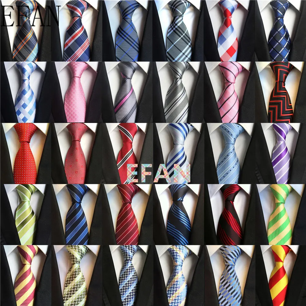 New Luxury 8cm Tie Floral Plaid Stripe Paisley Jacquard Woven Classic Men Neck Ties Wedding Party Gravatas Groom Silk Necktie