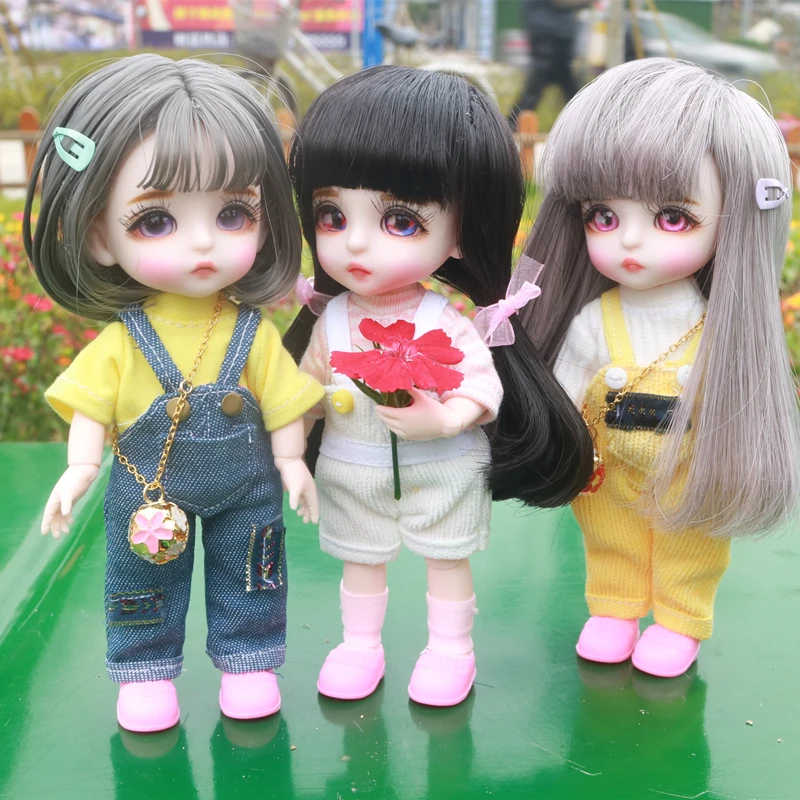 

Масштаб 1/8 16 см BJD, милая кукла принцессы с париком и одеждой, полный комплект OB11, мини-фигурка, модель куклы, игрушка, подарок на день рождения для девочки