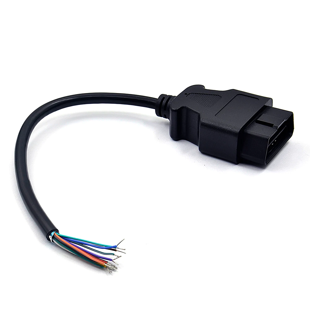 10pcs 30CM 16-Pin Car Diagnostic Tool Adapter OBD 2 Female to Extension Cable Male Connector for Vehicle OBD Interface